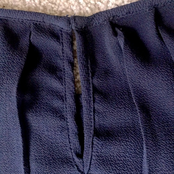 NWOT Navy Blue Blouse - Picture 5 of 6